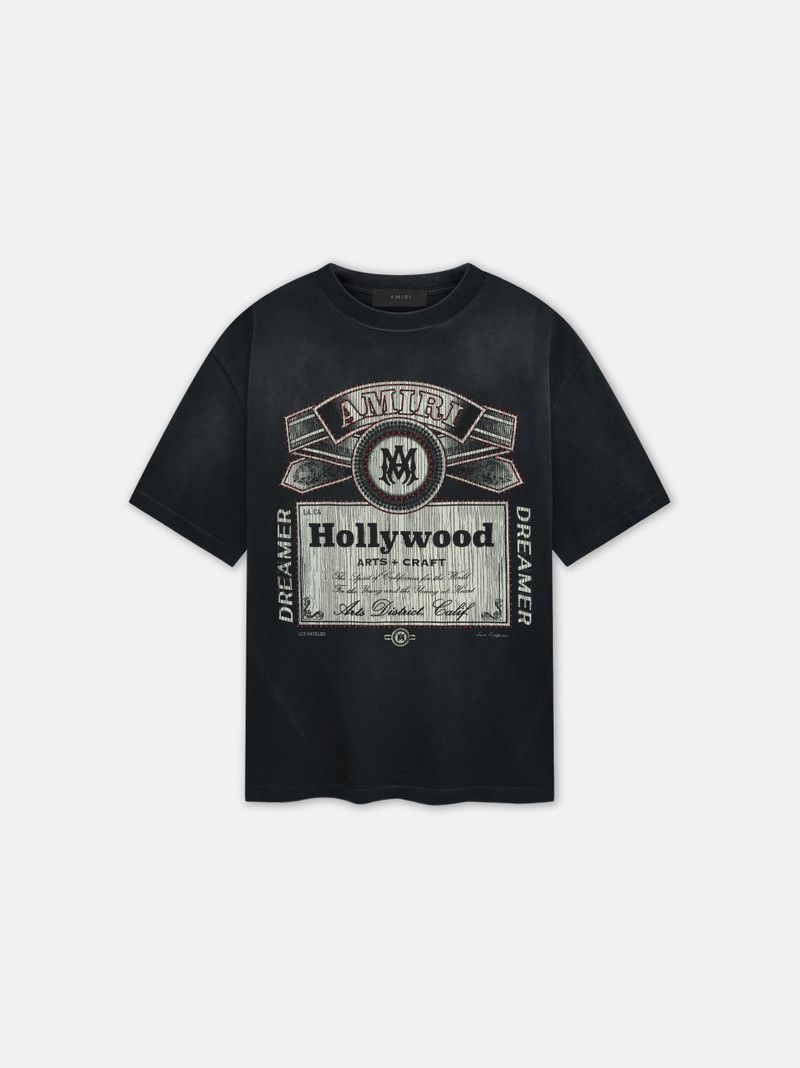 Amiri o1s1wg110326 Hollywood T-Shirt in Black Size US L / EU 52-54 / 3 - 1 Thumbnail