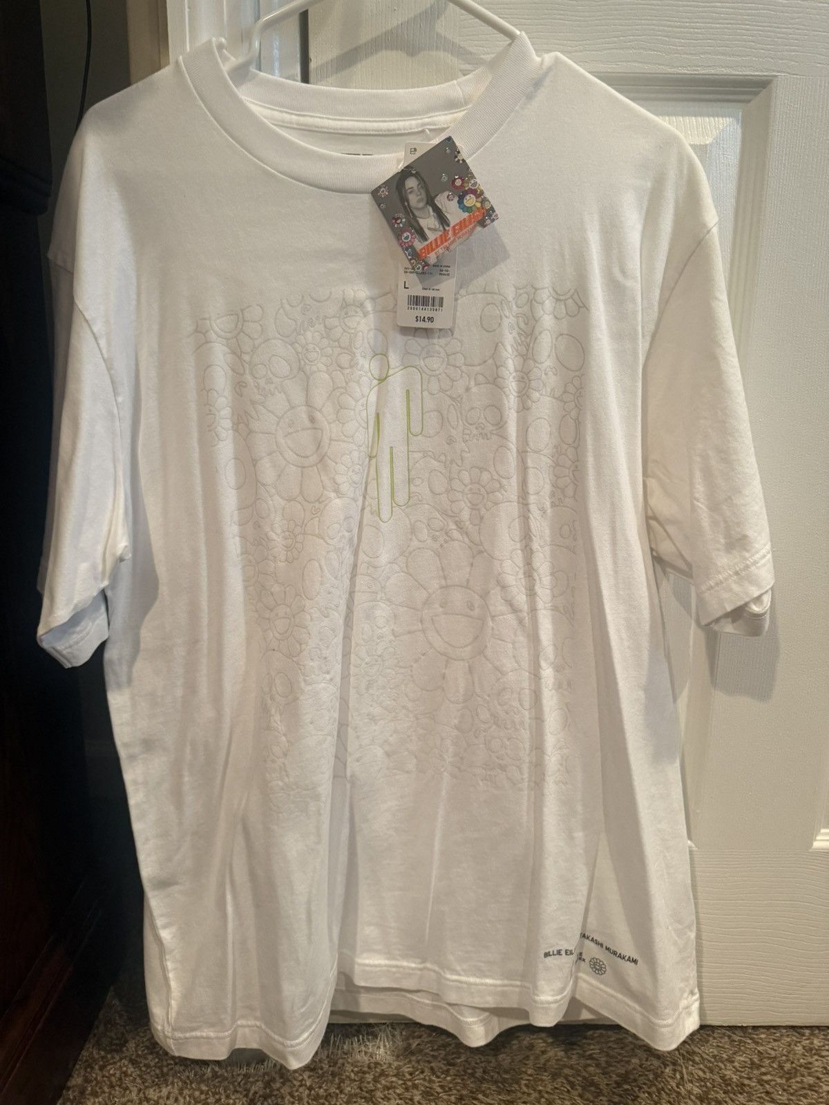 Billie Eilish × Takashi Murakami UNIQLO BILLIE EILISH TAKASHI MURAKAMI WHITE T-SHIRT Size US L / EU 52-54 / 3 - 1 Thumbnail