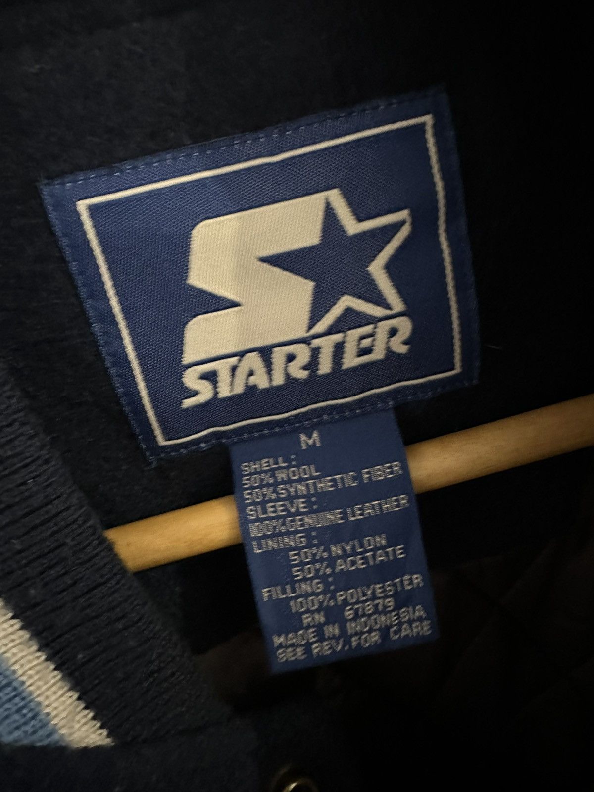 Starter Starter Jacke North Carolina Size M Lederjacke Jacket Size US M / EU 48-50 / 2 - 13 Thumbnail