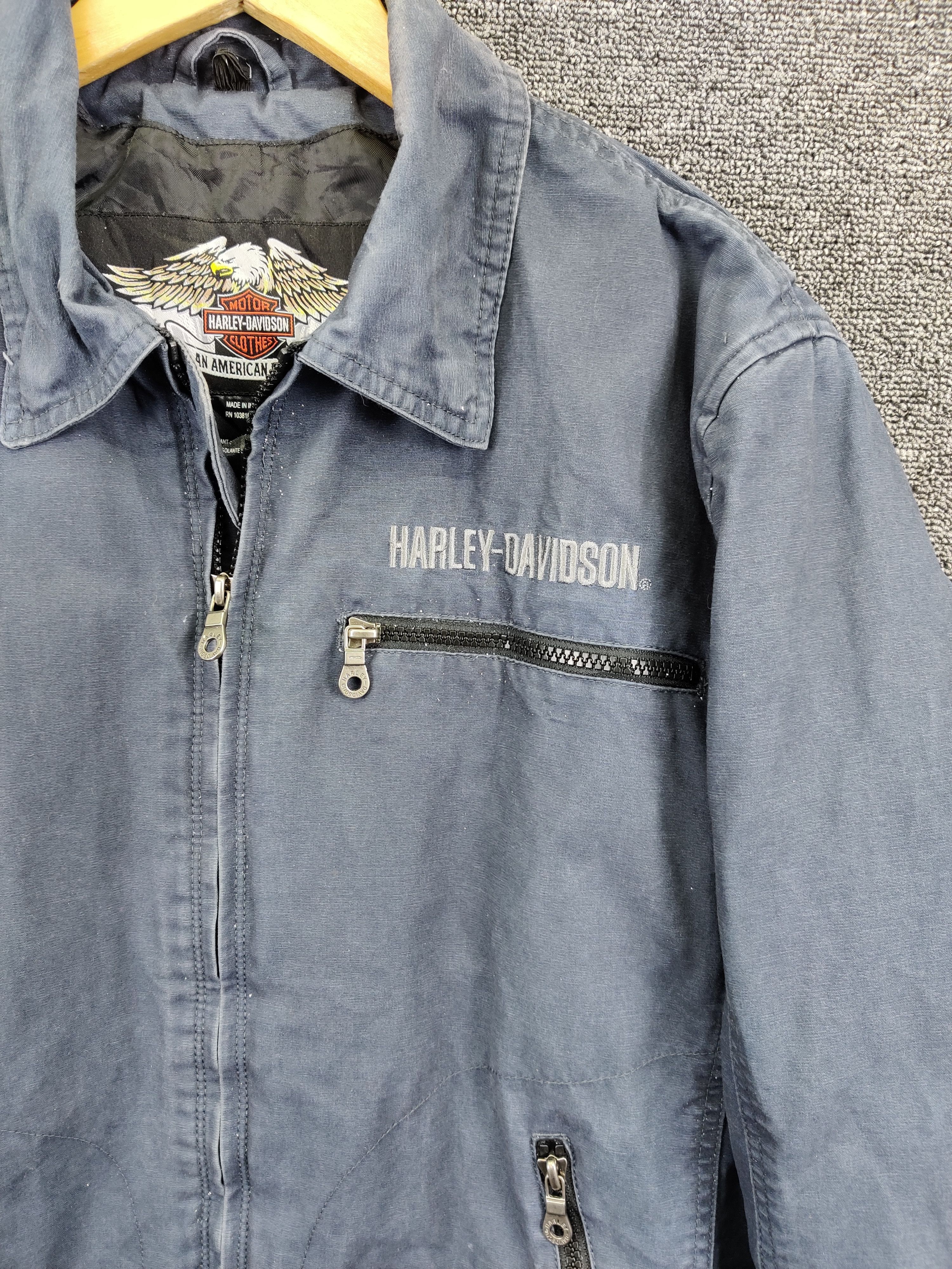 Harley Davidson Vintage Harley Davidson Embroidery Motorcycle Jacket Size US M / EU 48-50 / 2 - 9 Thumbnail