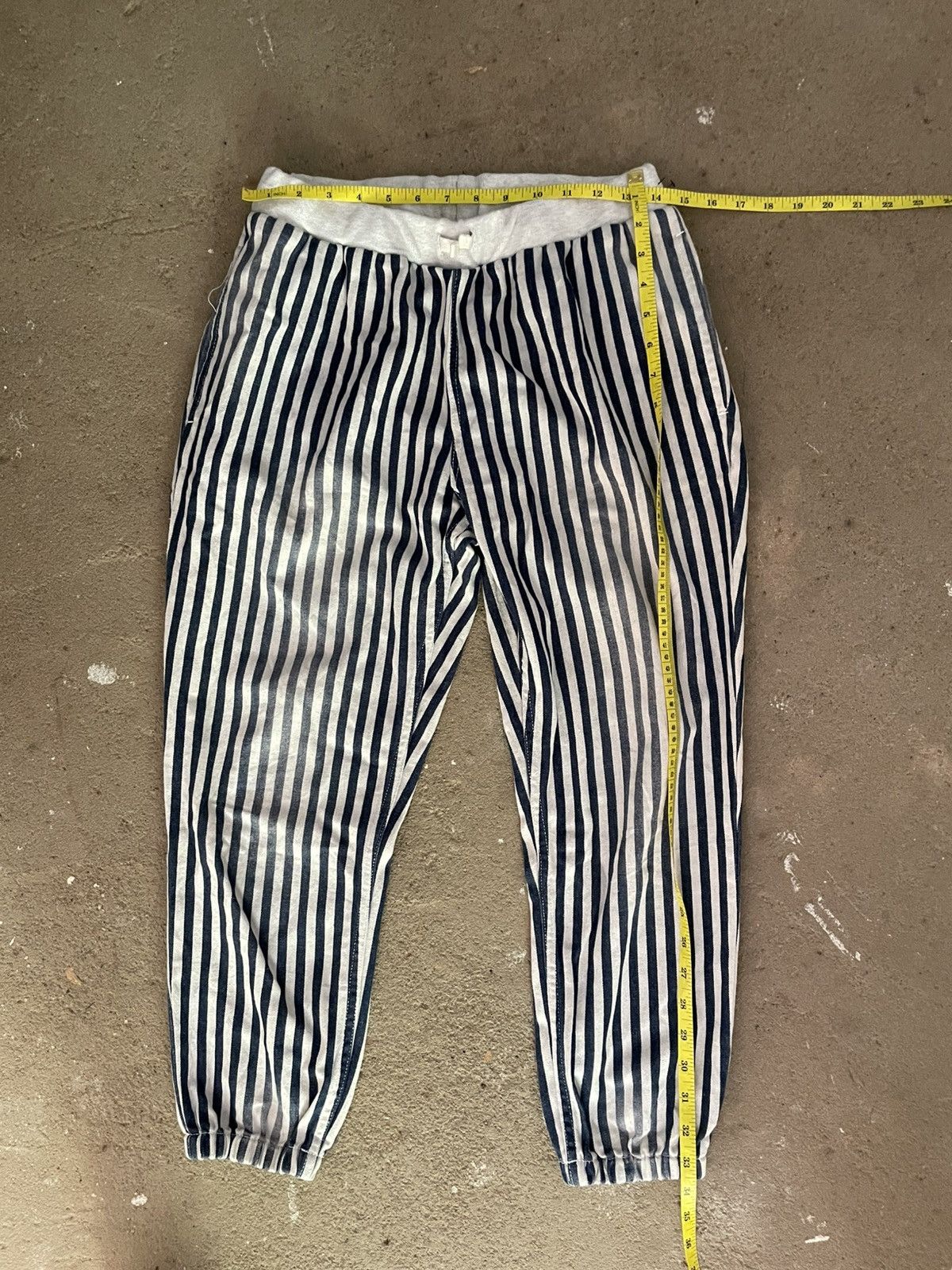 Issey Miyake Ne-net Striped Pants Indigo Size US 29 - 6 Thumbnail