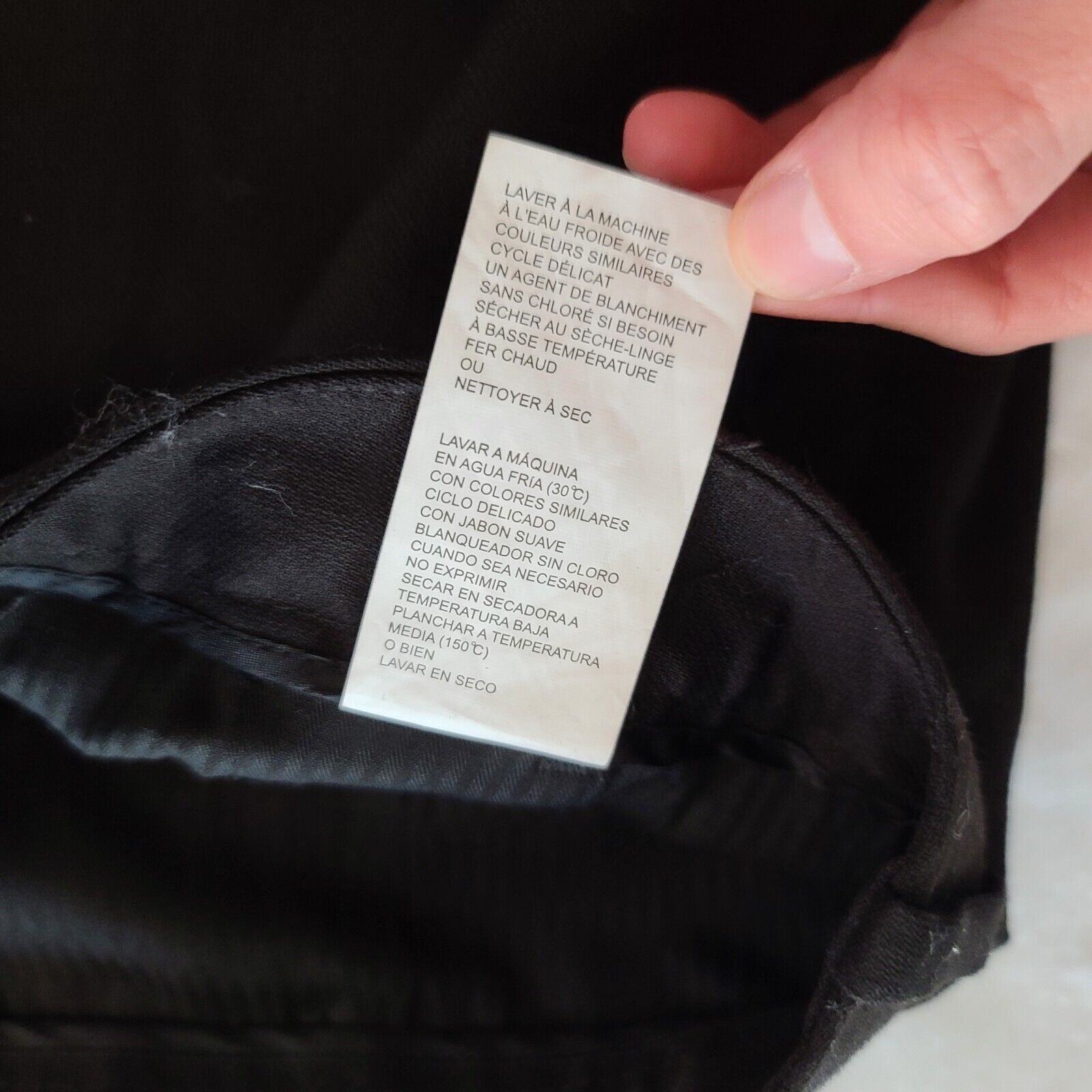 Perry Ellis Modern Fit 36x30 Men's Black Dress Pants Flat Front Pockets Size US 36 / EU 52 - 4 Thumbnail