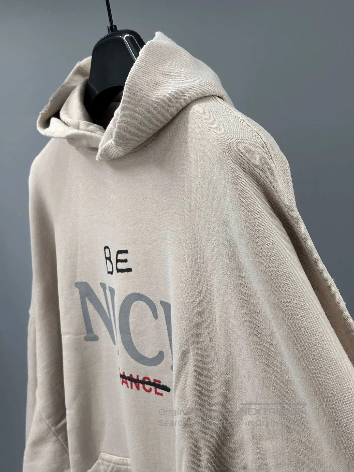 Balenciaga balenciaga unisex hooded sweatshirt with distressed design. Size US L / EU 52-54 / 3 - 3 Thumbnail