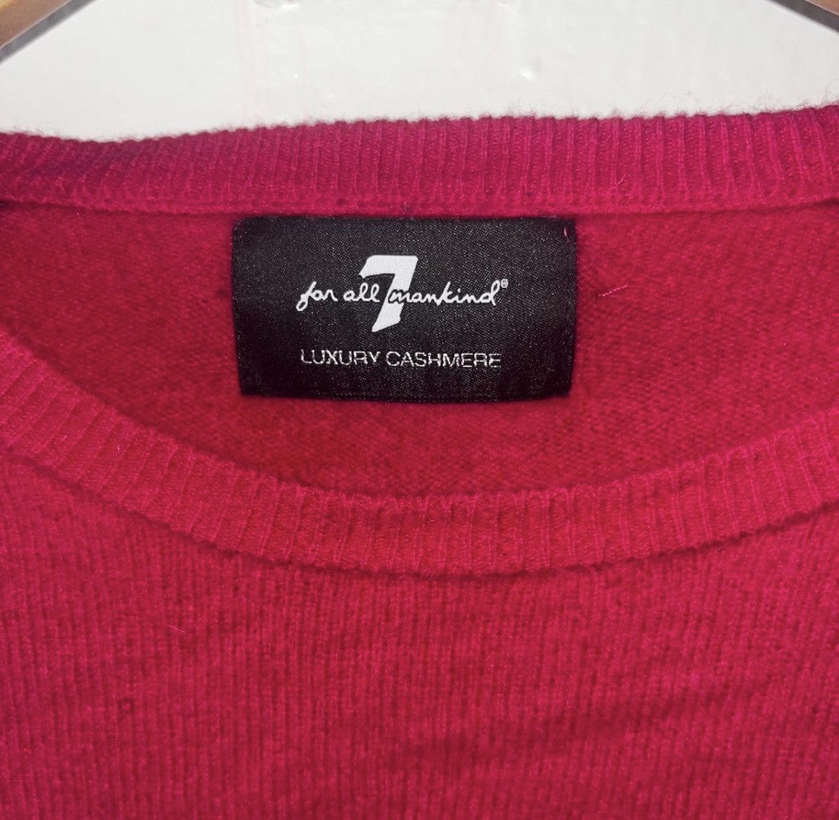 7 For All Mankind Mens 7 For All 100% Cashmere Sweater Size US M / EU 48-50 / 2 - 1 Thumbnail