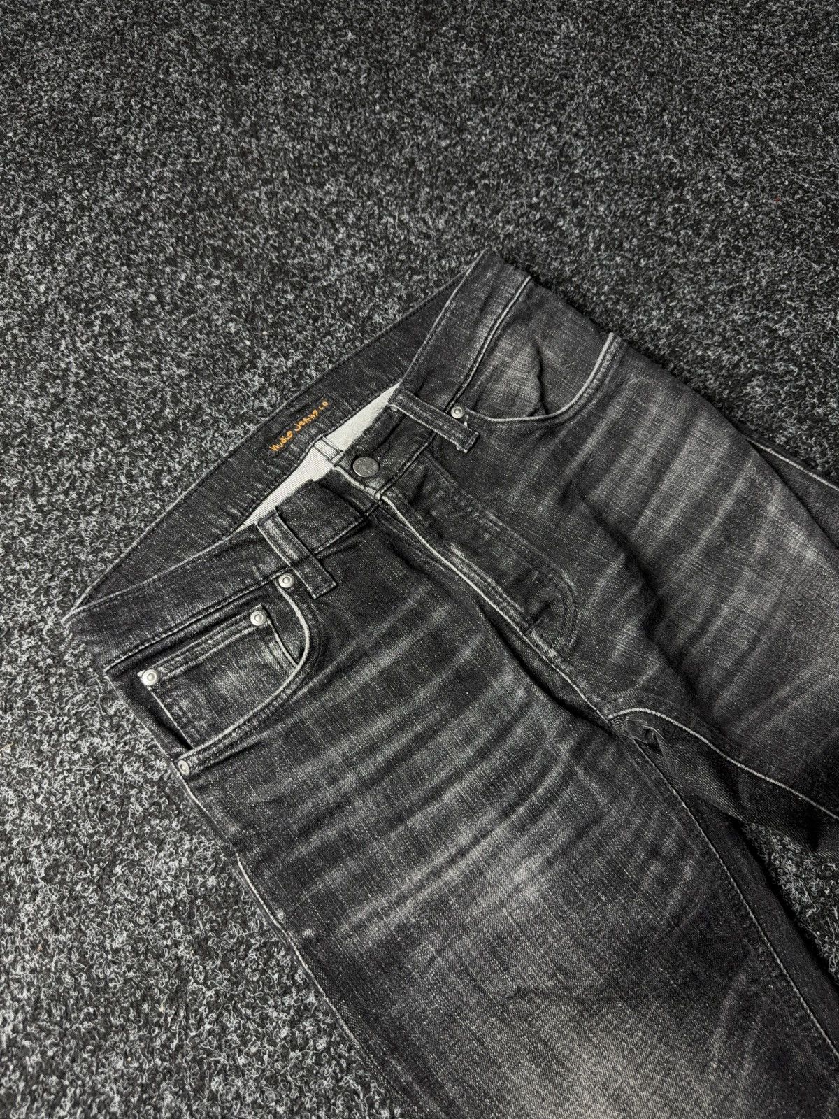 Nudie Jeans Luxury 00s Nudie Jeans Co Black Organic Denim Slim Fit Size US 30 / EU 46 - 6 Thumbnail