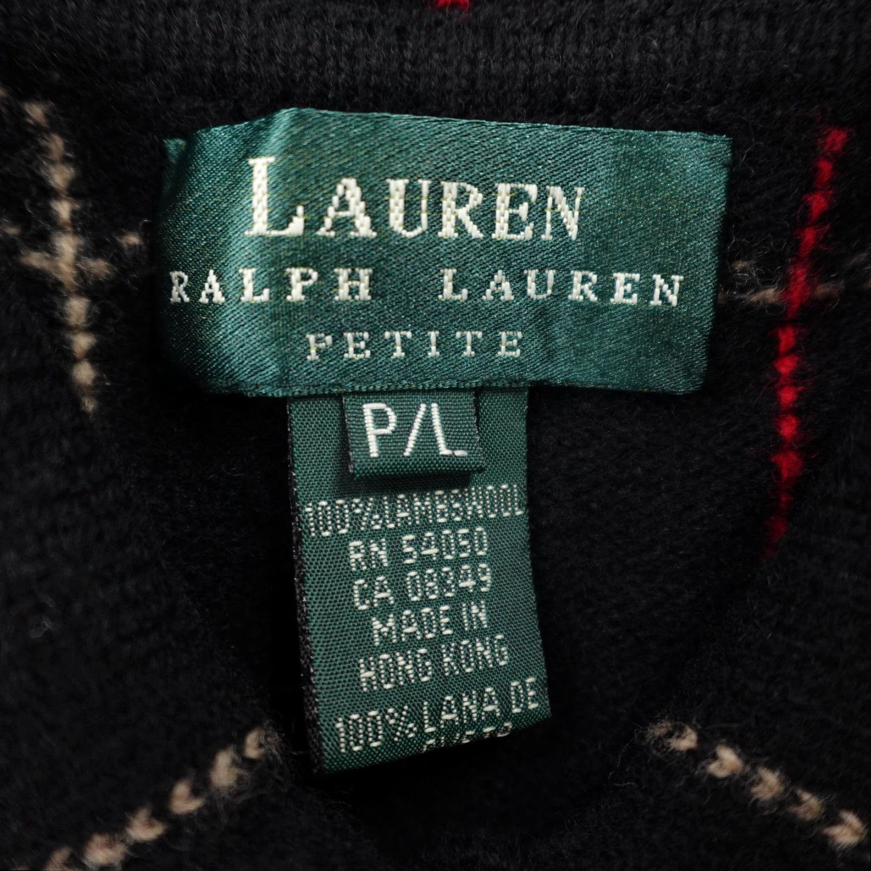 Ralph Lauren VINTAGE Lauren Ralph Lauren Cardigan Sweater Women's Large Black Plaid Lambswool 90s Knit Pocketed Buttoned Size L / US 10 / IT 46 - 7 Thumbnail