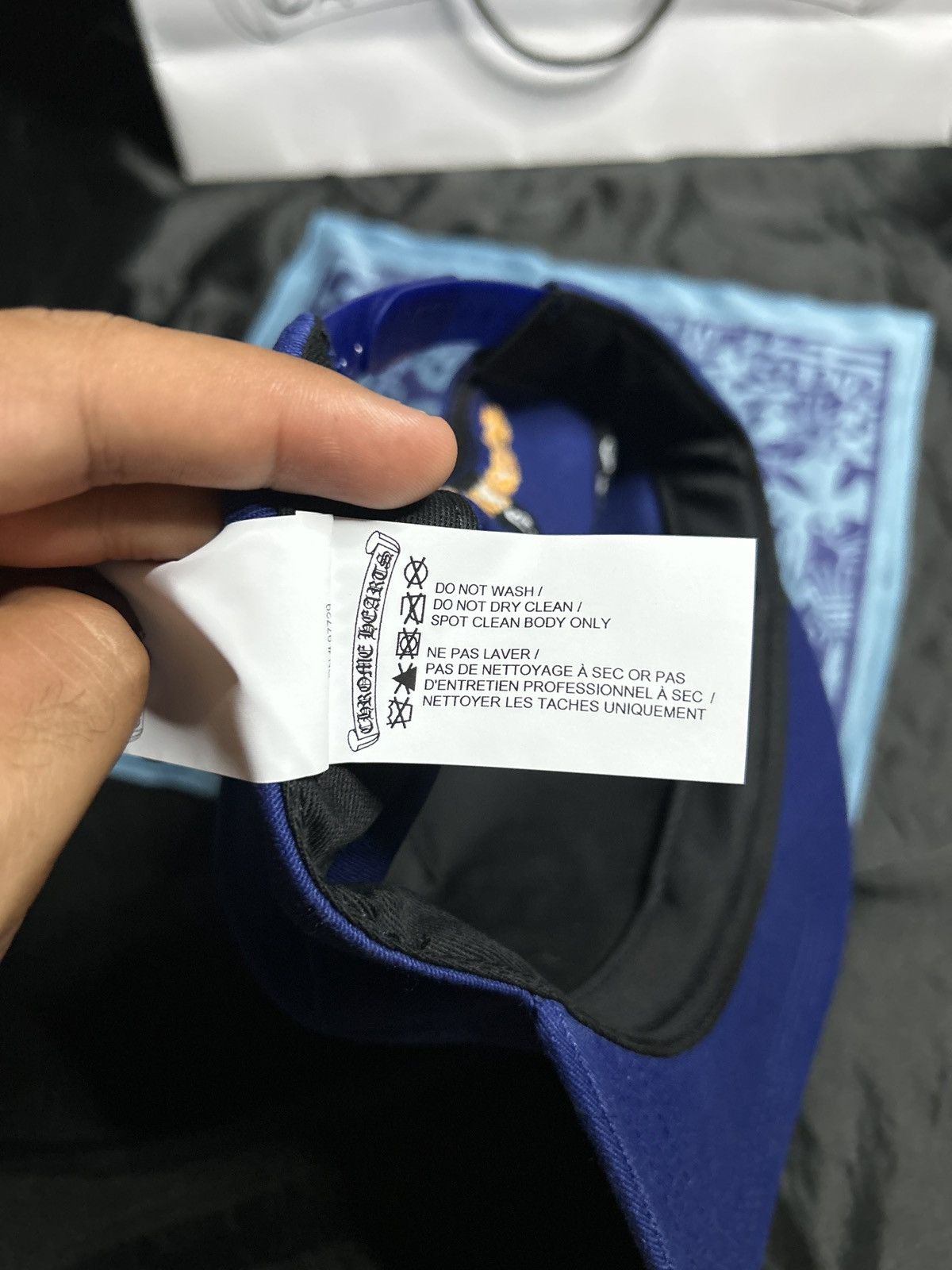 Chrome Hearts Chrome Hearts Blue/Yellow CH BaseBall Hat. Size ONE SIZE - 5 Thumbnail