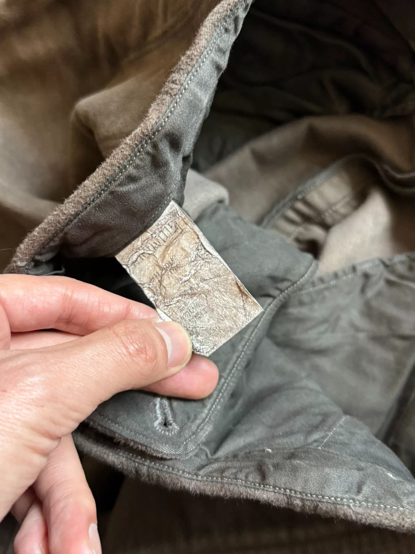 MotivMfg Motiv Mfg Suede Distressed Officer Pants Size US 37 - 5 Thumbnail