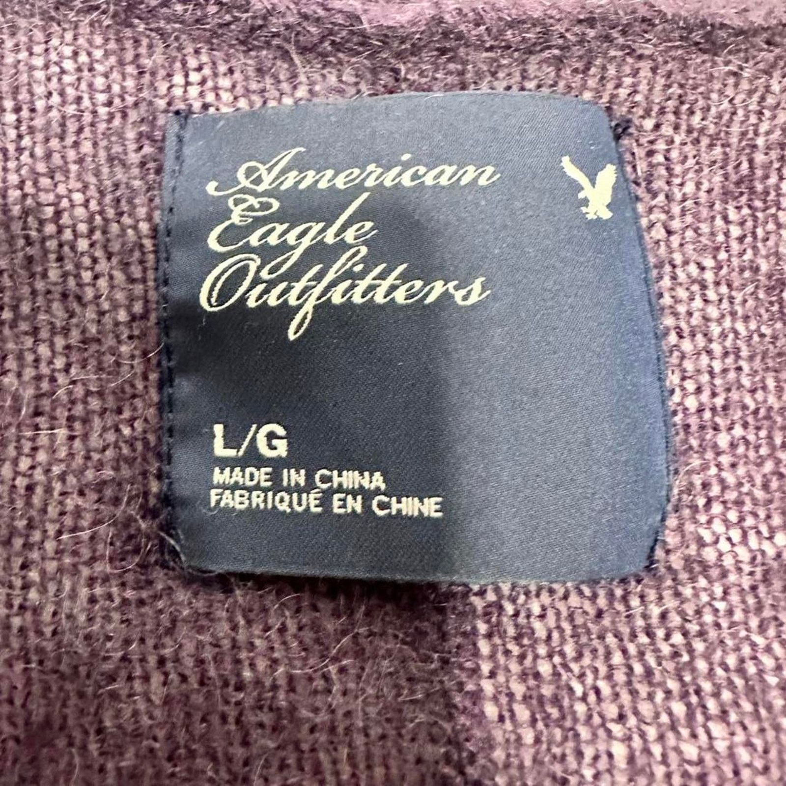 American Eagle Outfitters American Eagle Vintage Preppy Cardigan Wool Blend In Size L Size L / US 10 / IT 46 - 4 Thumbnail