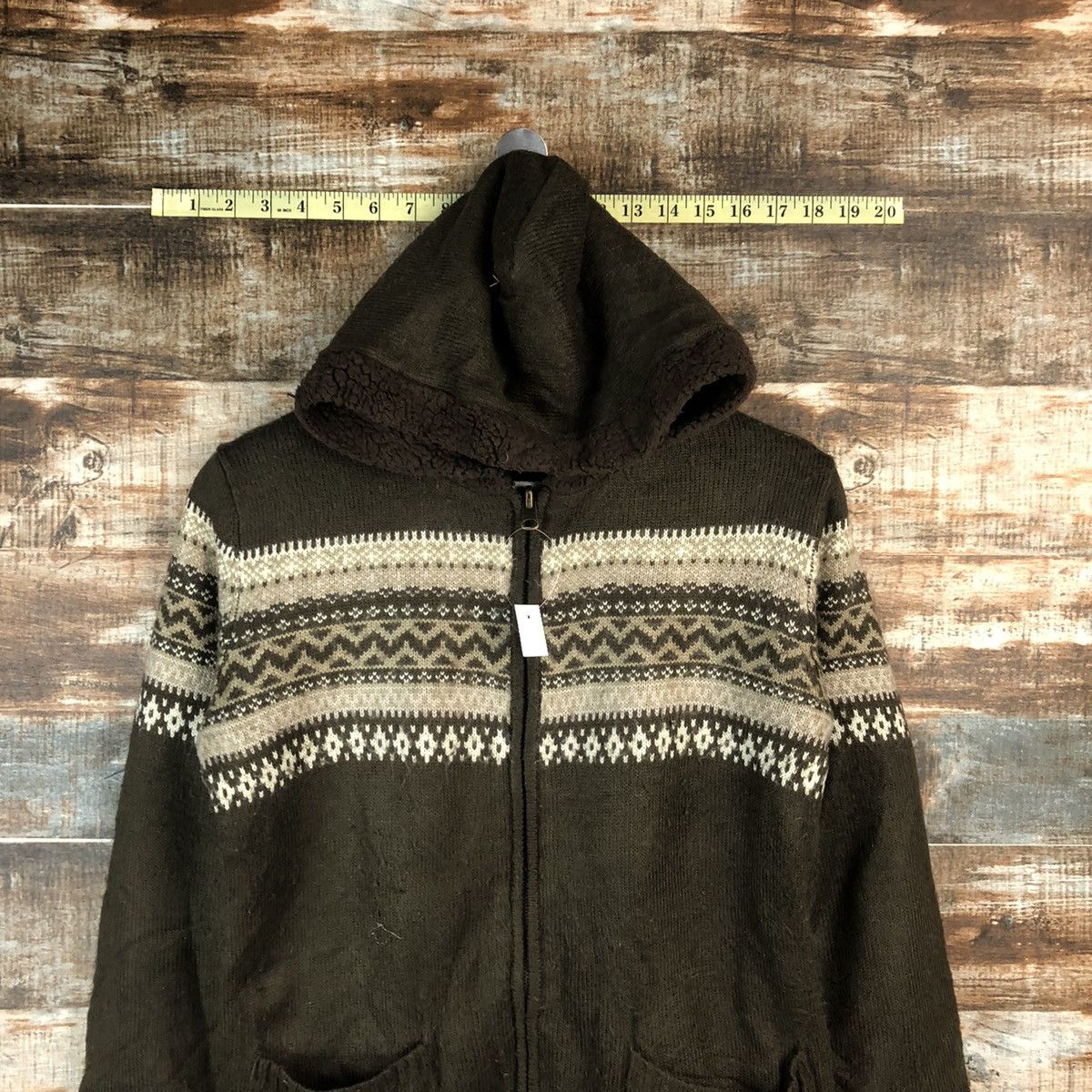 Japanese Brand × Vintage Japanese Brand Brown Hoodie sweatshirt #A1588 Size US S / EU 44-46 / 1 - 2 Thumbnail