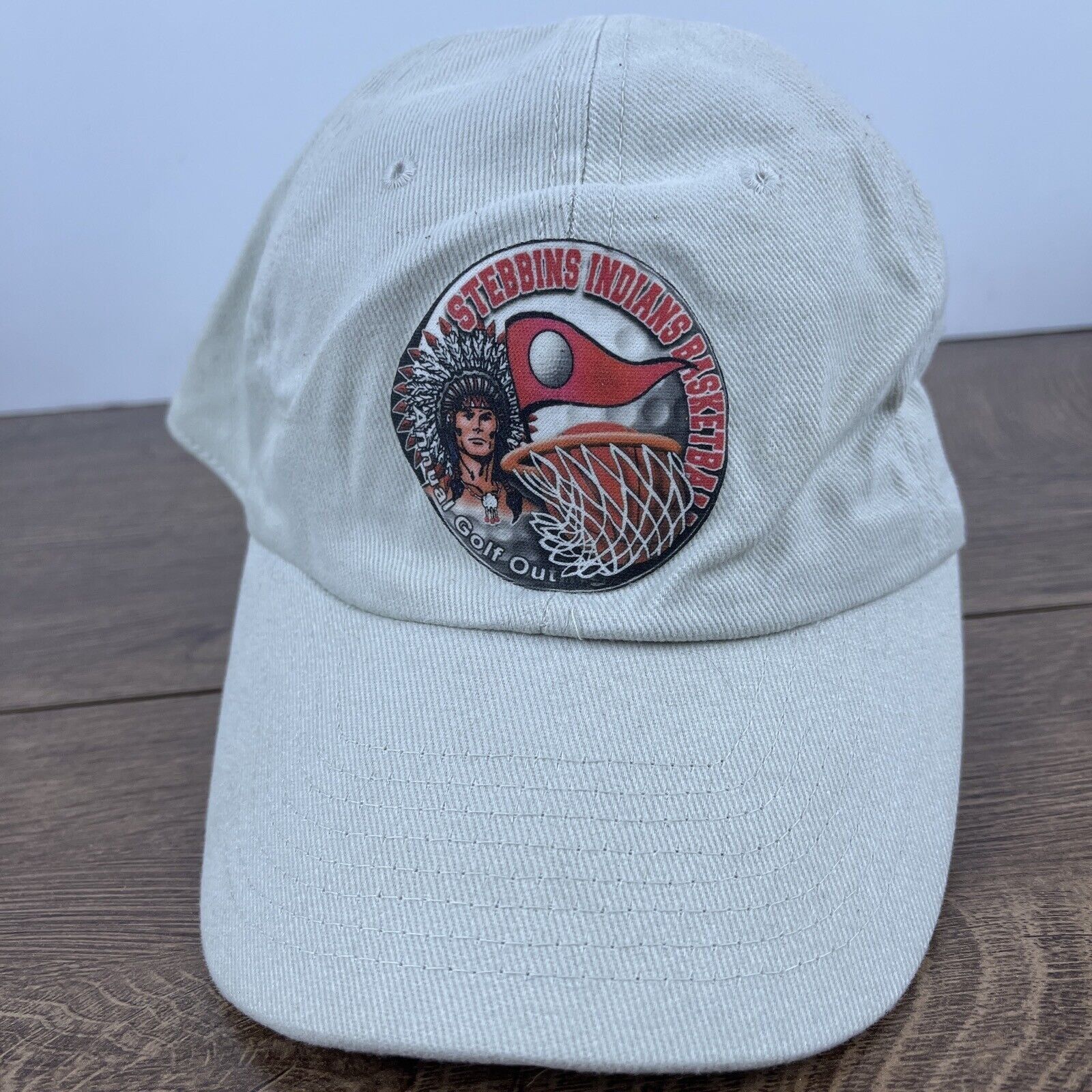 Other Stebbins Indians Basketball Hat Tan Brown Hat Adjustable Adu Size ONE SIZE - 1 Thumbnail