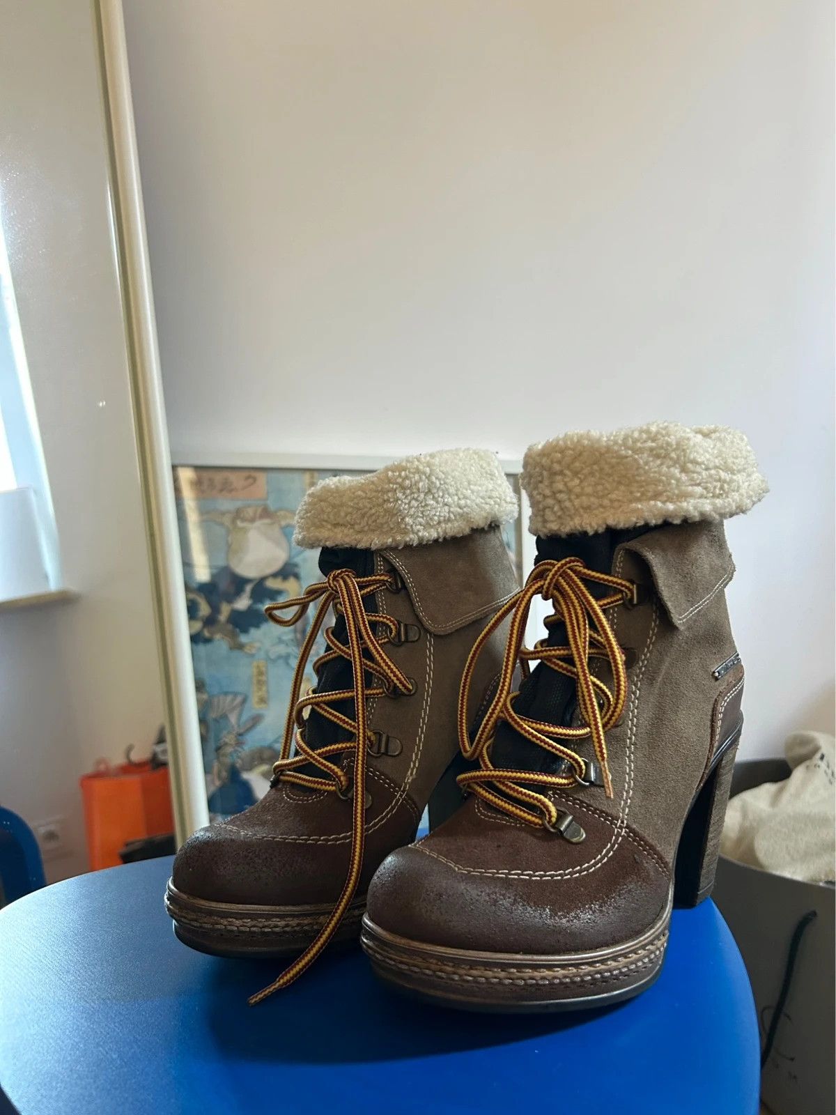 Diesel Diesel winter lace-up high-heeled ankle boots Size US 7 / IT 37 - 3 Thumbnail