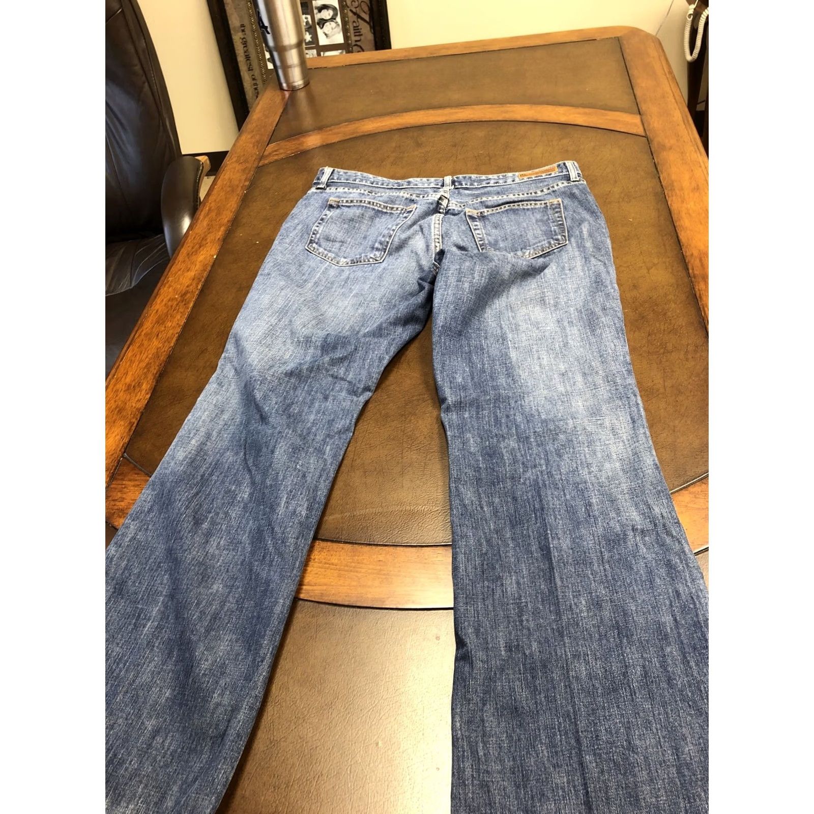 Polo Ralph Lauren VINTAGE Polo Ralph Lauren Women's Kelly Bootcut Jeans Zip Fly 16x32 36x31.5 Blue Denim Logo Regular Modern Classic Womens Size 38" / US 16 / IT 52 - 3 Thumbnail