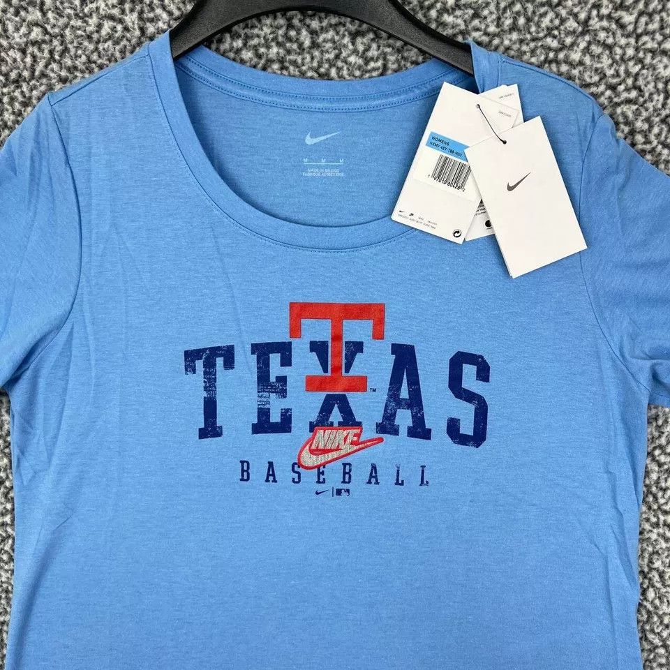 Nike Texas Rangers Shirt Women Nike Short Sleeve Crew Neck New M Size M / US 6-8 / IT 42-44 - 3 Thumbnail