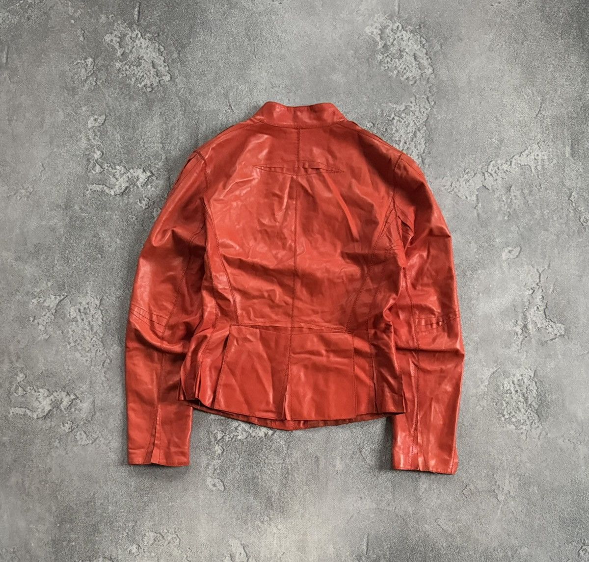 Genuine Leather Sylvie Schimmel 40size france 🇫🇷 leather Avantgarde jacket Size M / US 6-8 / IT 42-44 - 12 Thumbnail