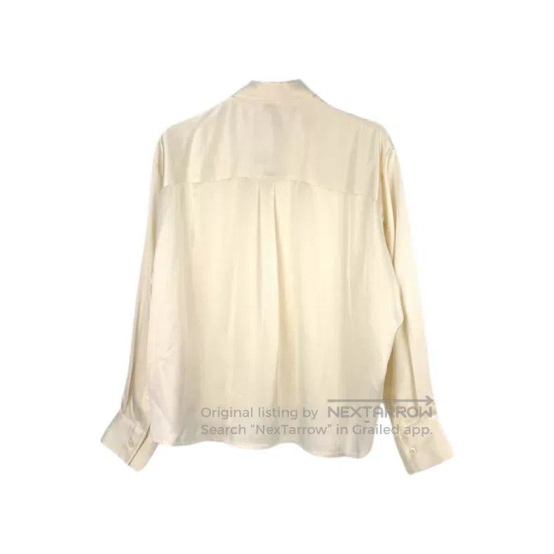 Loewe Loewe Champagne color embroidered big logo satin shirt Size XS / US 0-2 / IT 36-38 - 2 Thumbnail