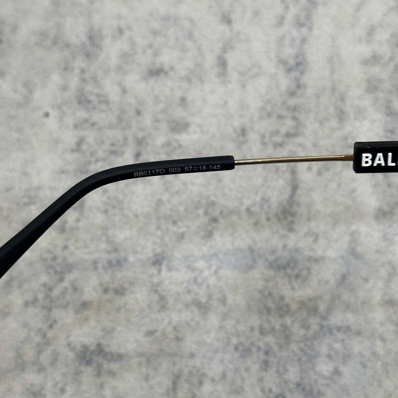 Balenciaga BALENCIAGA BB0117O 003 Sunglasses BLACK Size ONE SIZE - 5 Thumbnail