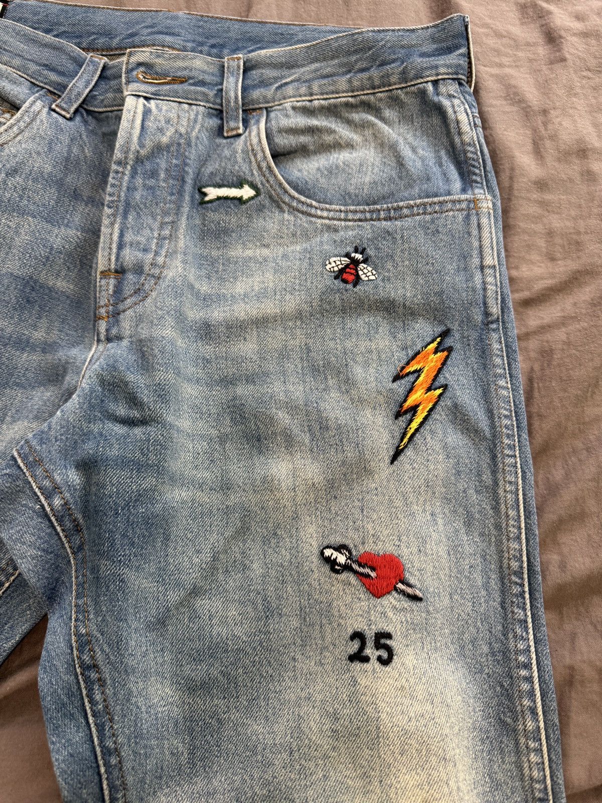 Gucci GUCCI Symbol Denim Jeans Men's Lot 53 Size US 34 / EU 50 - 5 Thumbnail