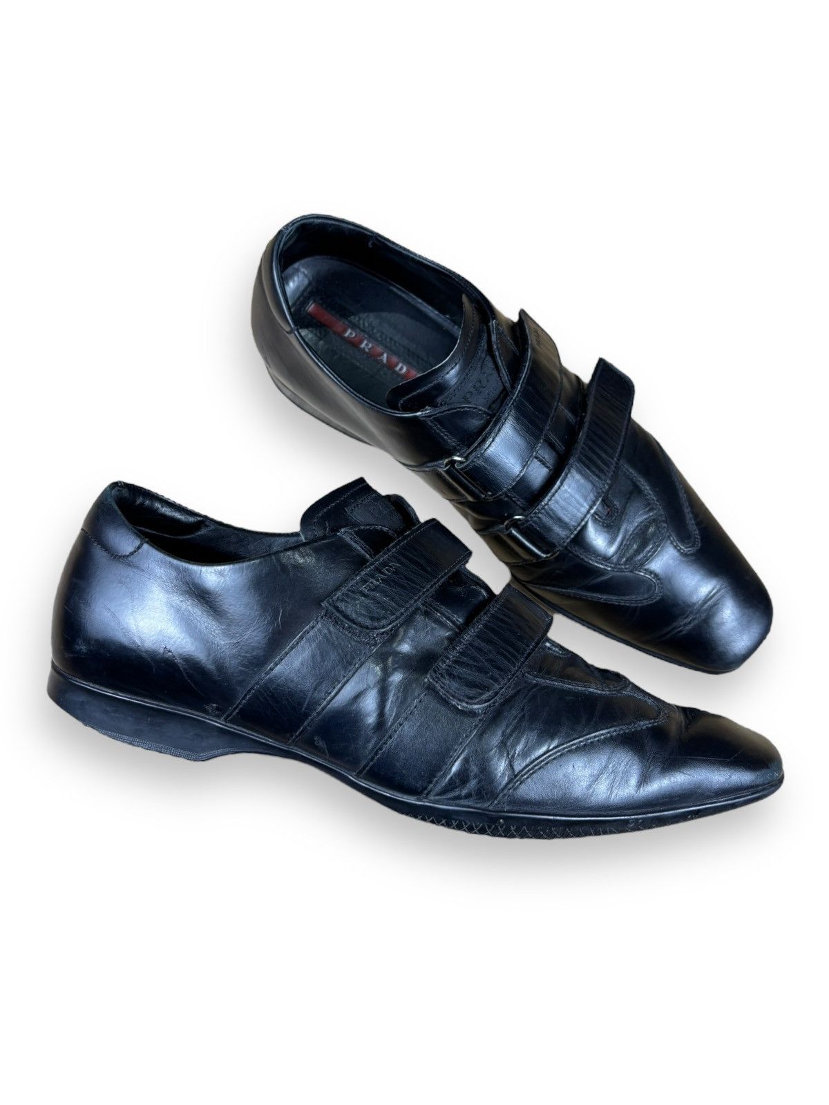 Designer × Prada × Vintage 1990s Vintage Prada Leather Sneakers 