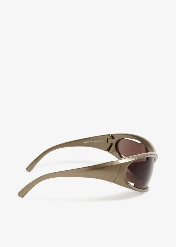 Balenciaga o1mt1gz0125 Size: OS / Dynamo Rectangle Sunglasses Golden Size ONE SIZE - 3 Thumbnail
