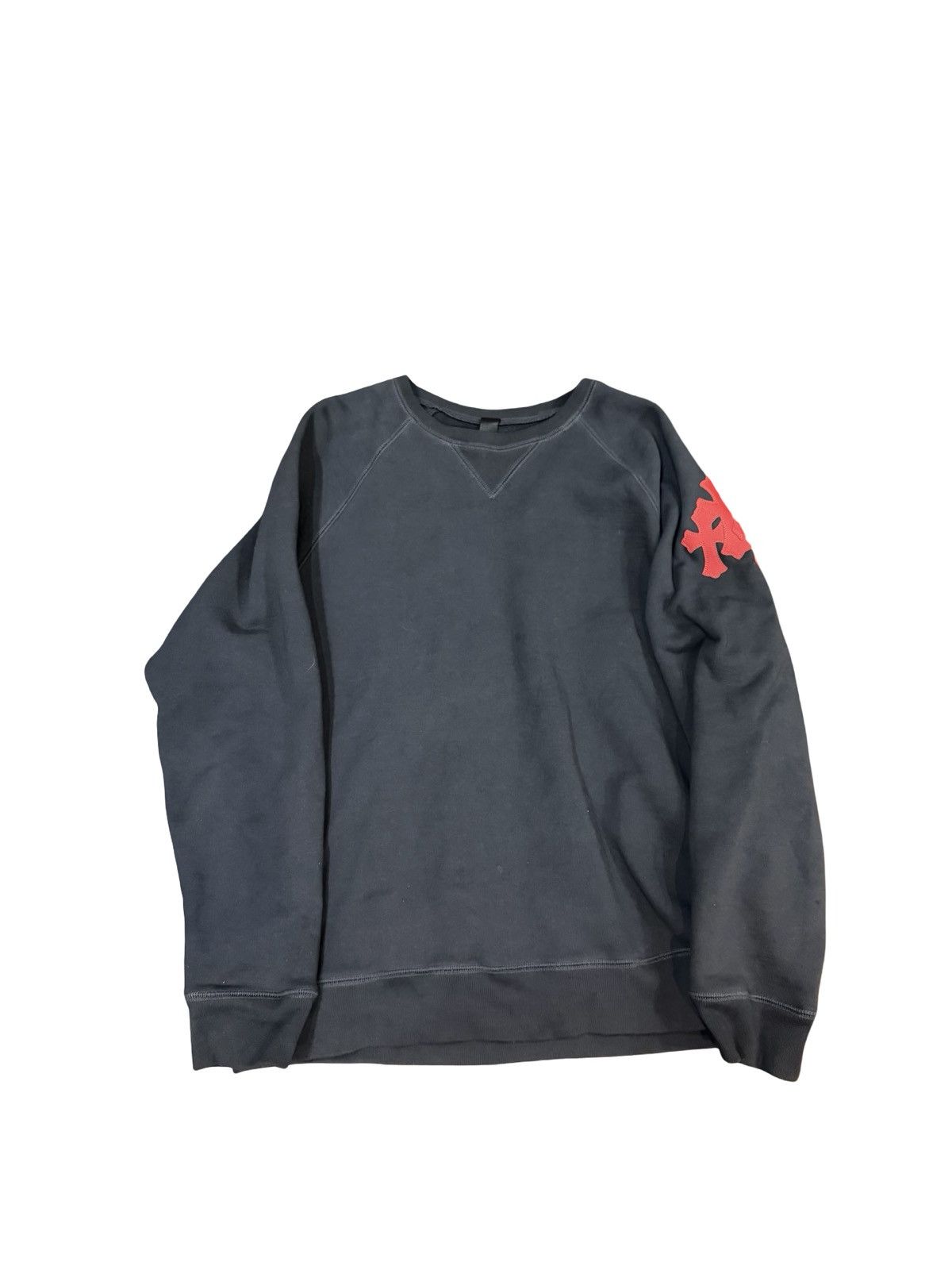 Chrome Hearts Triple Red Cross patch paper jam crewneck sweatshirt Size US XL / EU 56 / 4 - 1 Thumbnail
