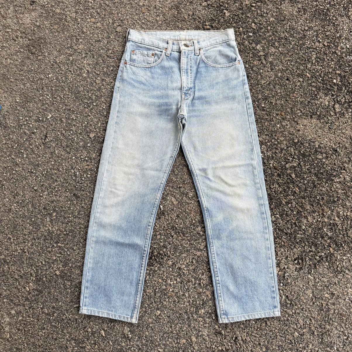 Levi's VINTAGE LEVI'S 505 90' STRAIGHT FADED JEAN DENIM PANTS Size US 30 / EU 46 - 1 Thumbnail