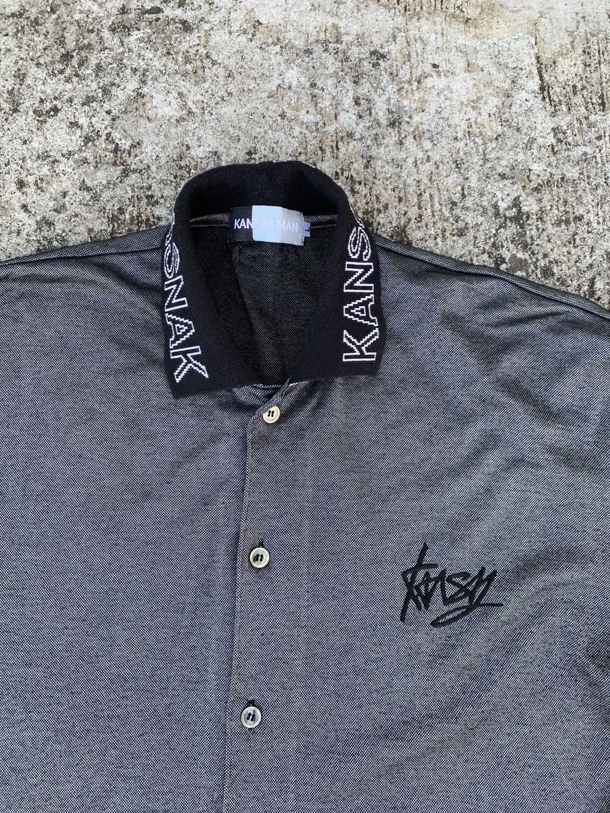 Kansai man short sleeve button up shirt