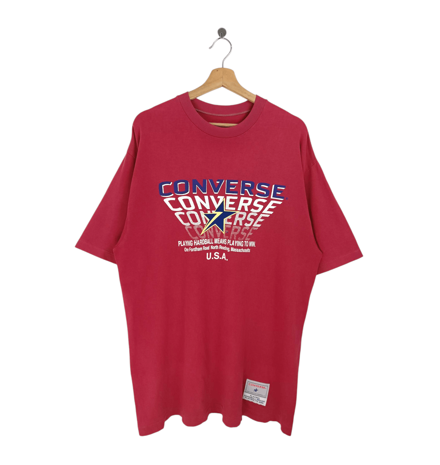 Converse VINTAGE 90'S CONVERSE HARDBALL FADED TEE NBA MLB Size US L / EU 52-54 / 3 - 1 Thumbnail