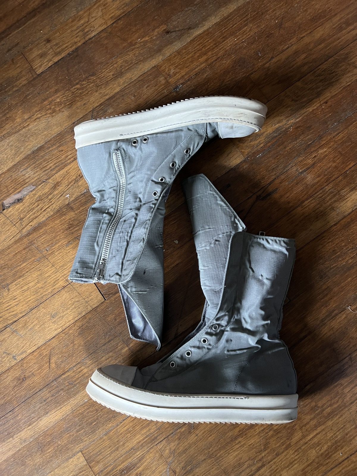 Rare Rick Owens DRKSHDW Ramones 44 - Hi Top Sneakers