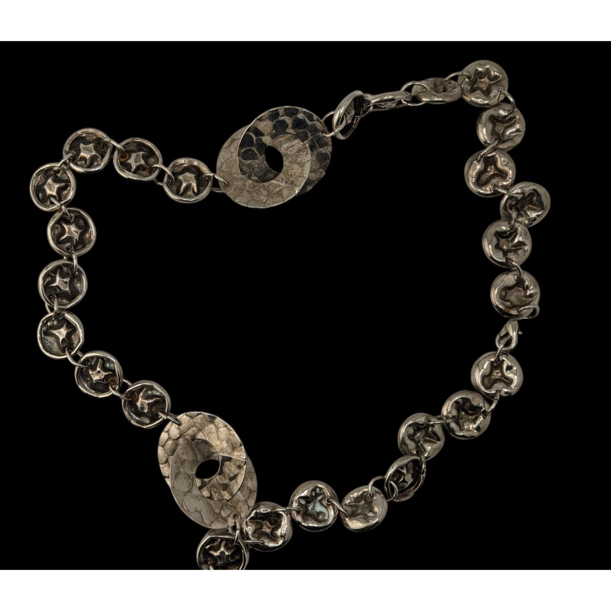 Other Brutalist Hammered Crushed Link Necklace Size ONE SIZE - 3 Thumbnail