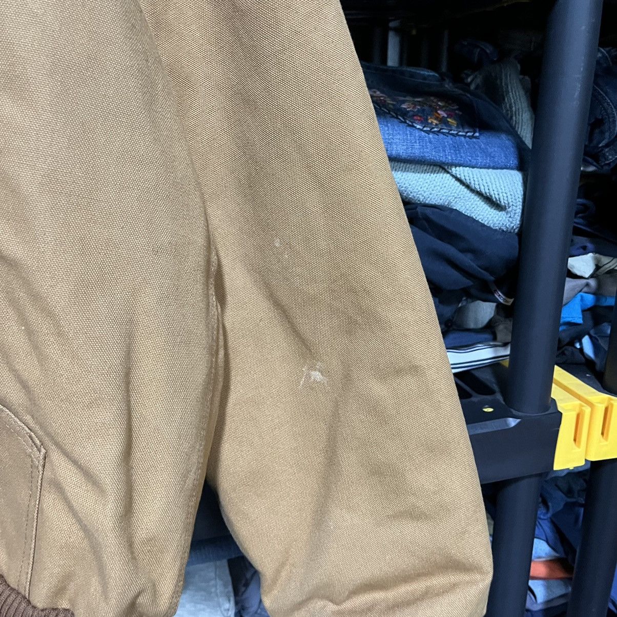 Carhartt VINTAGE HOODED CARHARTT CANVAS JACKET WORKWEAR TAN LARGE Size US L / EU 52-54 / 3 - 5 Thumbnail