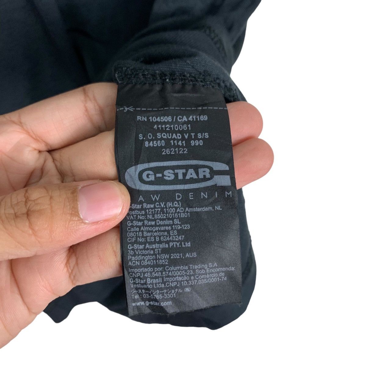 G-Star G-STAR RAW V NECK TEE #0275-C12 Size US S / EU 44-46 / 1 - 13 Thumbnail