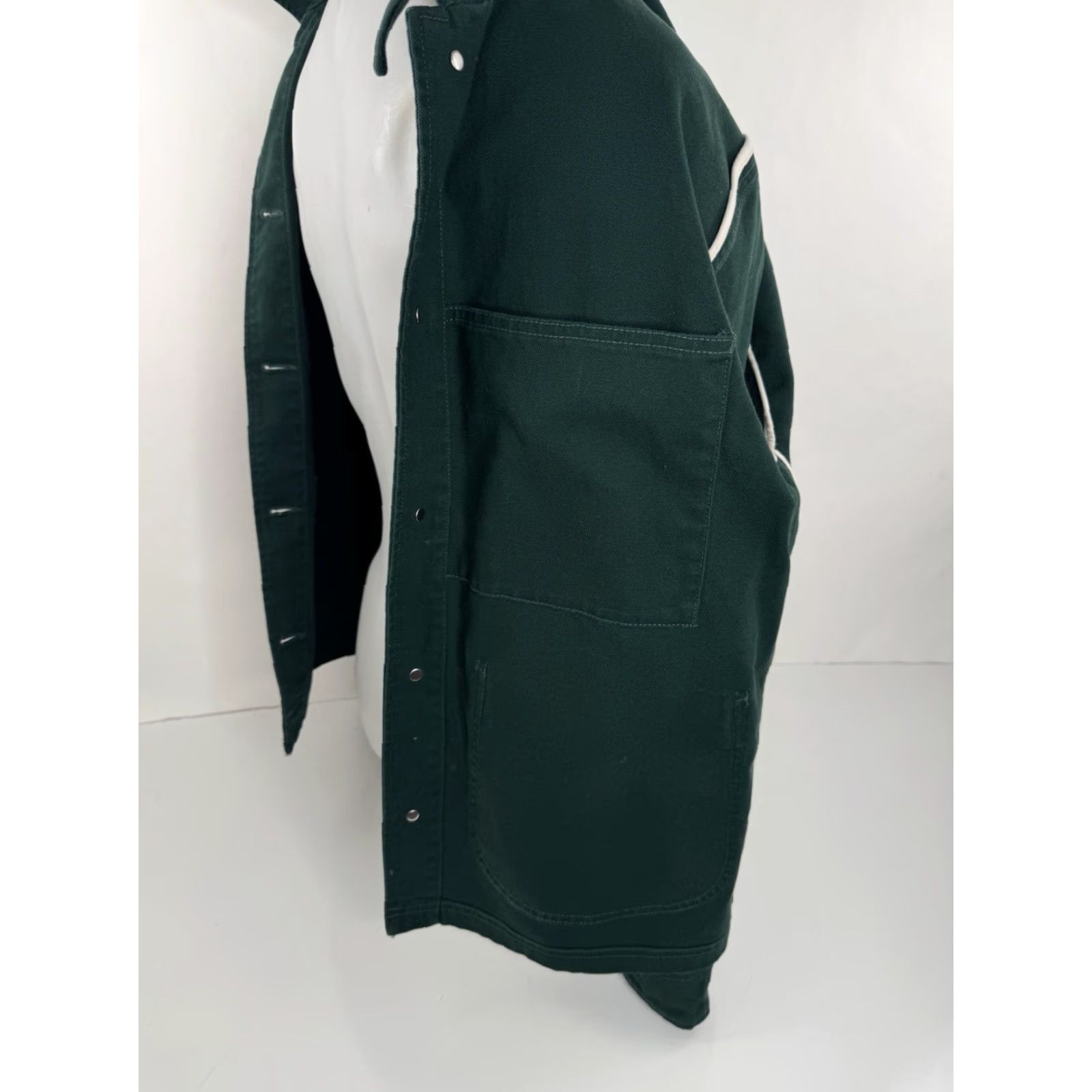 Wallace & Barnes Wallace & Barnes Jacket - Canvas Ranch Chore Barn Field Mens M/L Green Cotton Canvas Coat - EXCELLENT Size US L / EU 52-54 / 3 - 6 Thumbnail