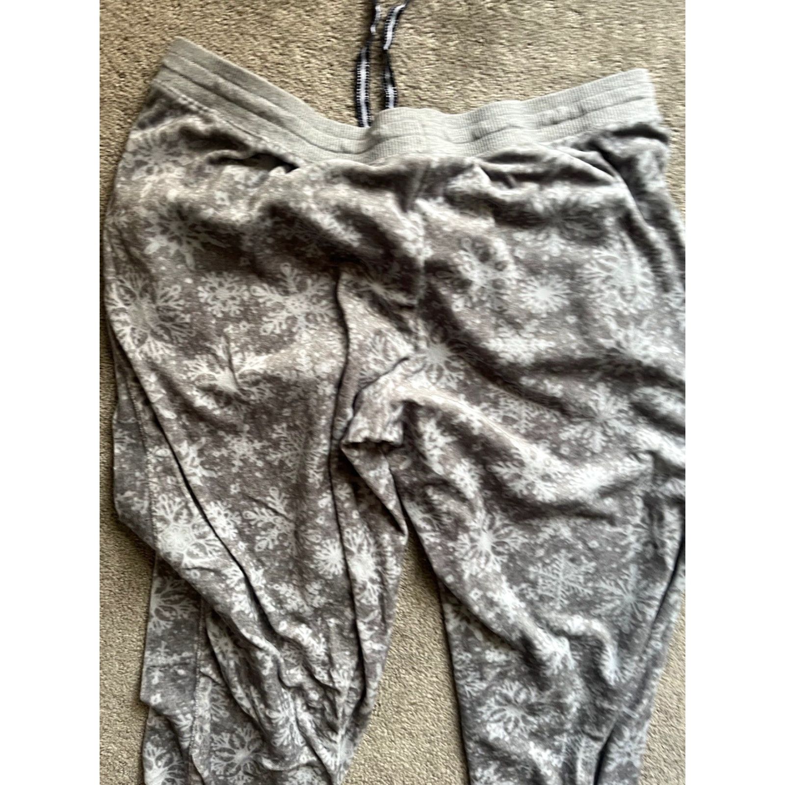 Nautica Nautica Ladies Thermal Velour Lounge Sleep Pant Small Gray Womens Lounge Pants S Velour 90s? (Wait) Size 28" / US 6 / IT 42 - 4 Thumbnail