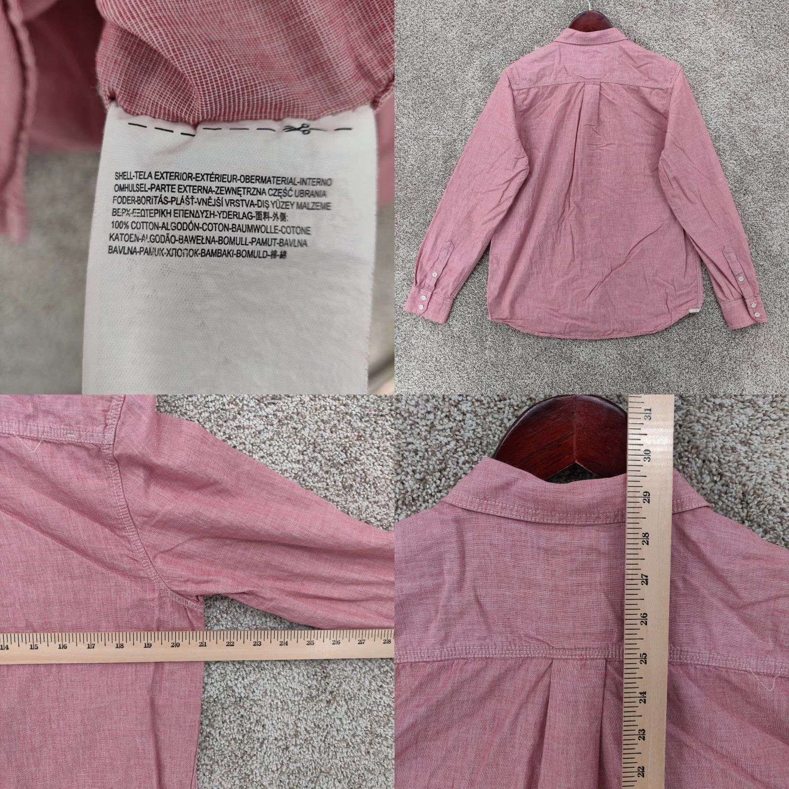 Vans VANS Shirt Mens Small S Red Regular Fit Long Sleeve Button Skate Size US S / EU 44-46 / 1 - 8 Thumbnail