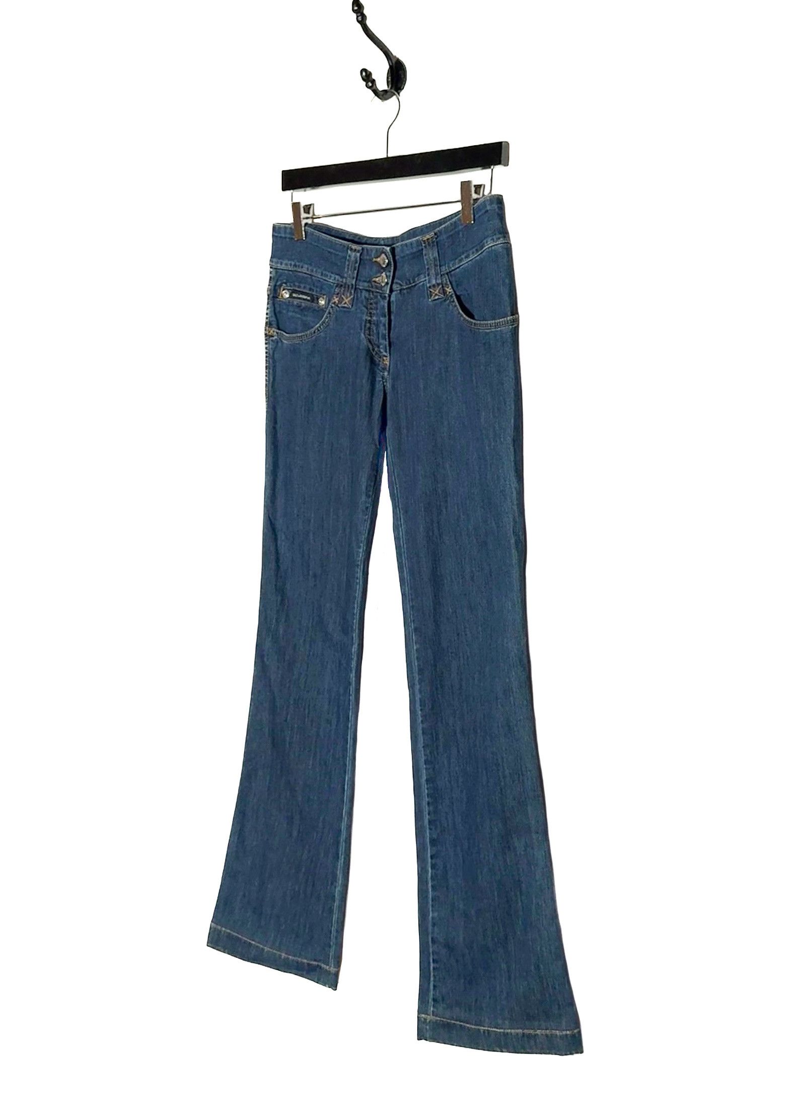 Dolce & Gabbana Dolce & Gabbana Vintage Blue Turquoise Stone Pockets Jeans Size 27" / US 4 / IT 40 - 3 Thumbnail