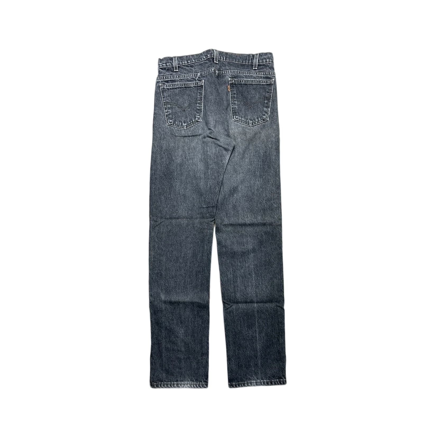 Levi's VINTAGE Levi’s 505 Jeans Black Denim Orange Tab Straight Leg USA 32x33 Mens Jeans Size US 32 / EU 48 - 1 Thumbnail