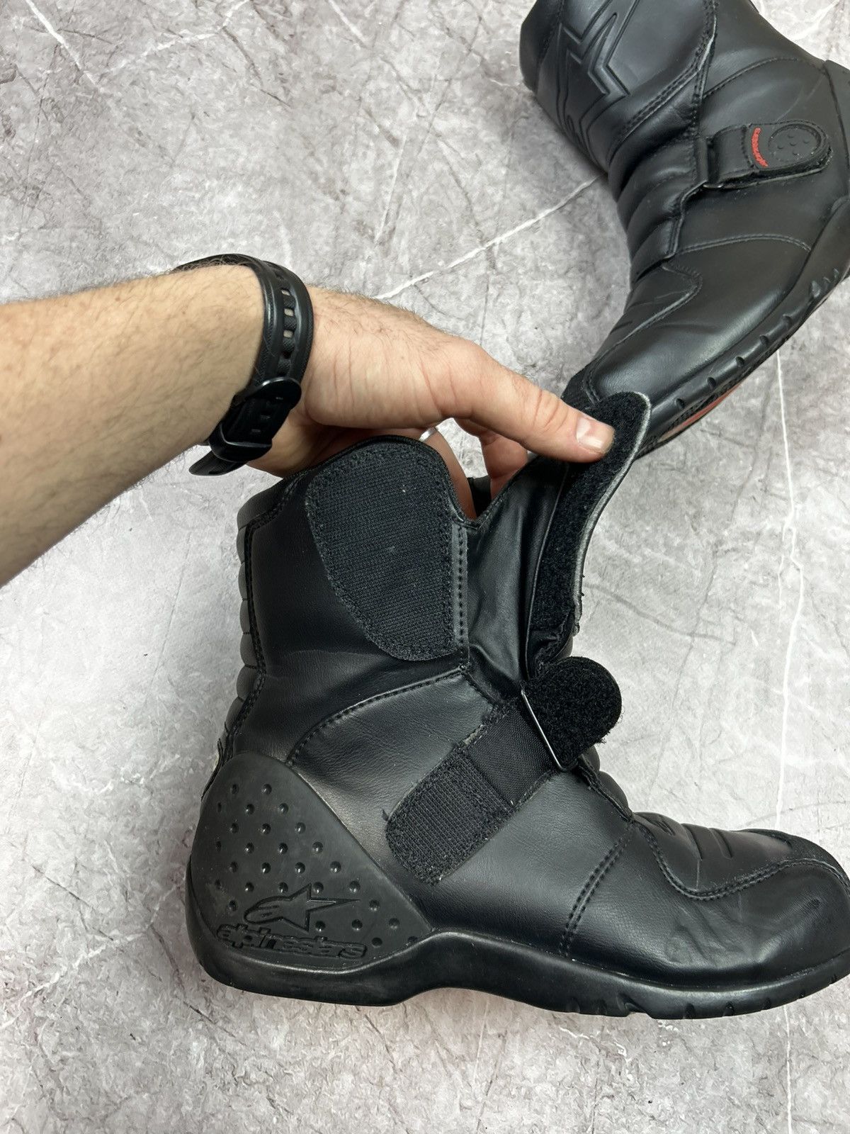Alpinestars Black Aplinestars Motorcycle Boots Size 7.5 Size US 7 / EU 40 - 12 Thumbnail