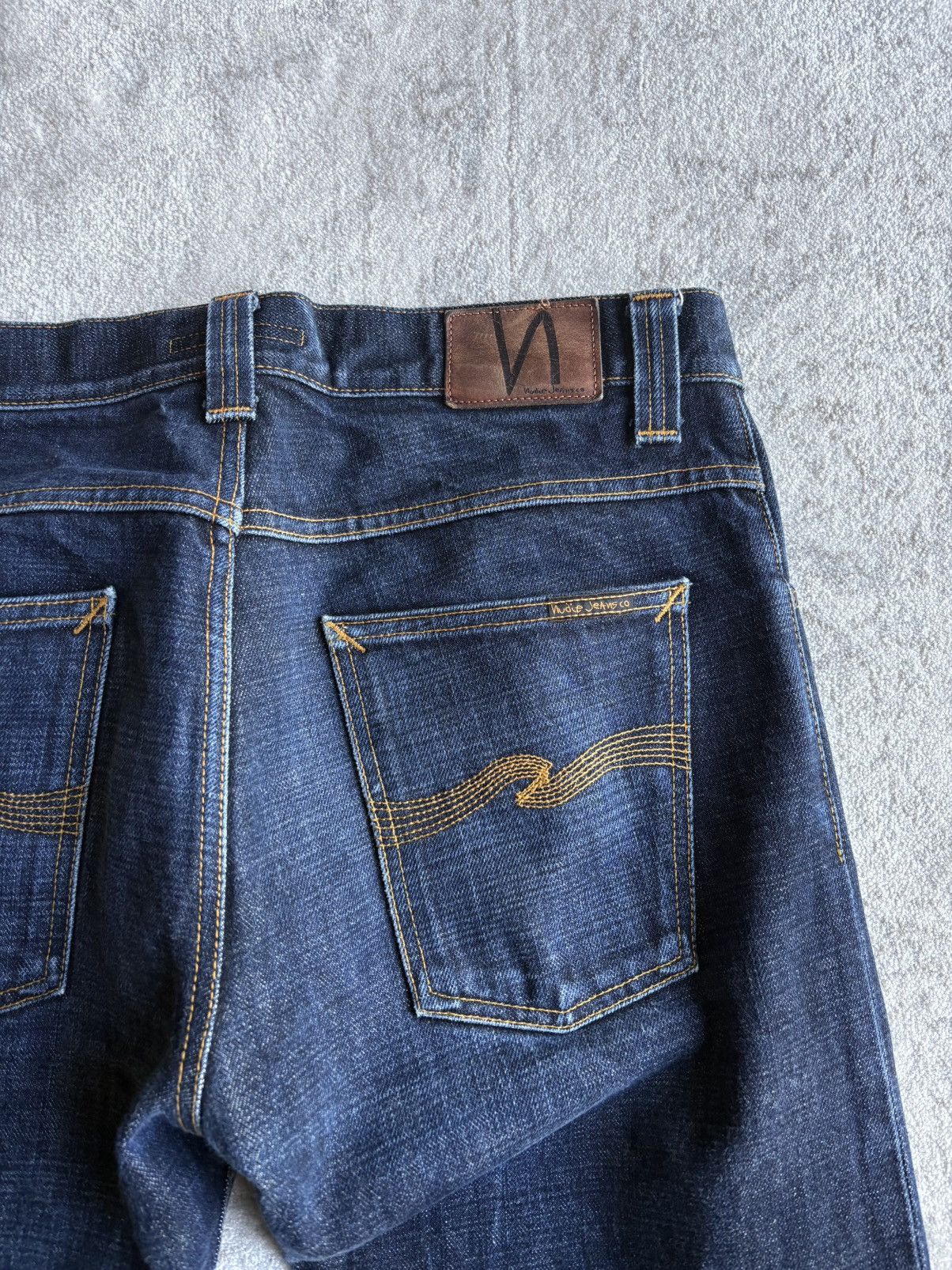 Nudie Jeans Nudie Jeans Straight Alf Denim Dry Heavy Size US 31 - 5 Thumbnail