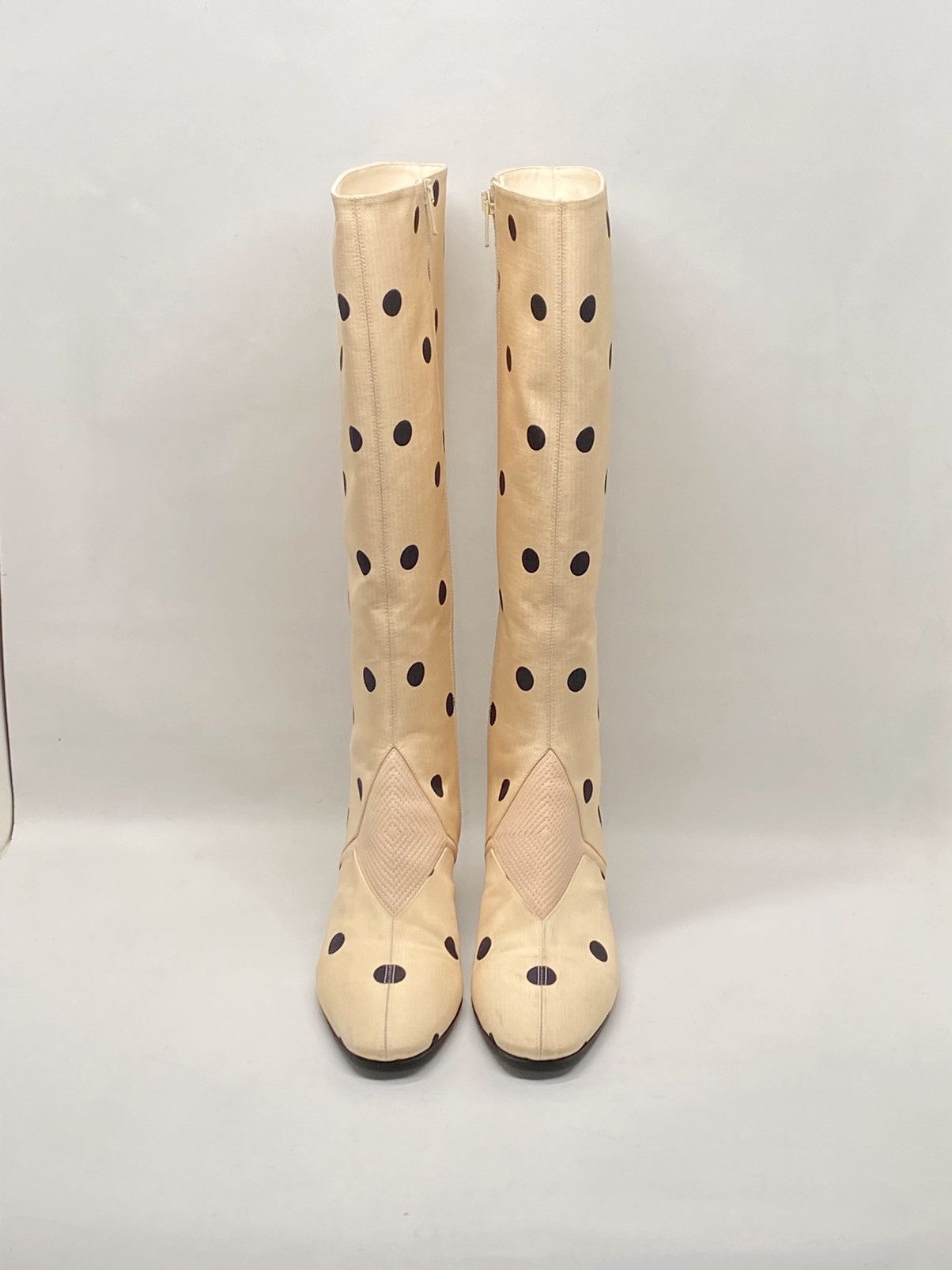 Valentino Valentino Garavani Equivoque Tall Polka Dot Boots size 37 Size US 7 / IT 37 - 4 Thumbnail