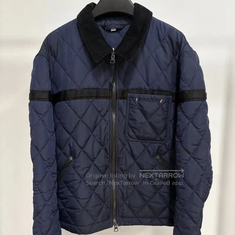 Burberry Burberry Quilted Jacket in Navy Blue Color. Size US XL / EU 56 / 4 - 1 Thumbnail