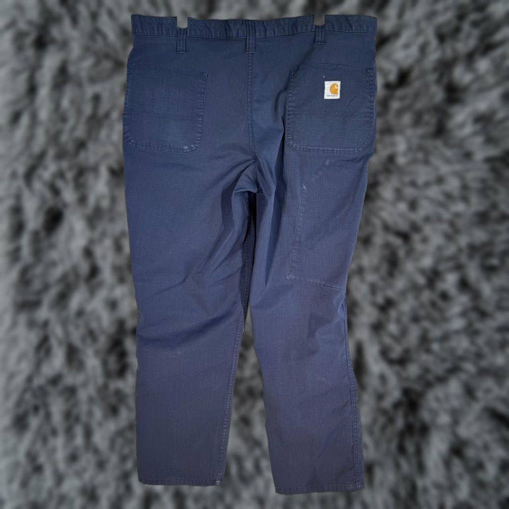 Carhartt Carhartt Pants Mens 38x30 Navy Relaxed Fit Cargo Ripstop Workwear Utility Size US 38 / EU 54 - 1 Thumbnail