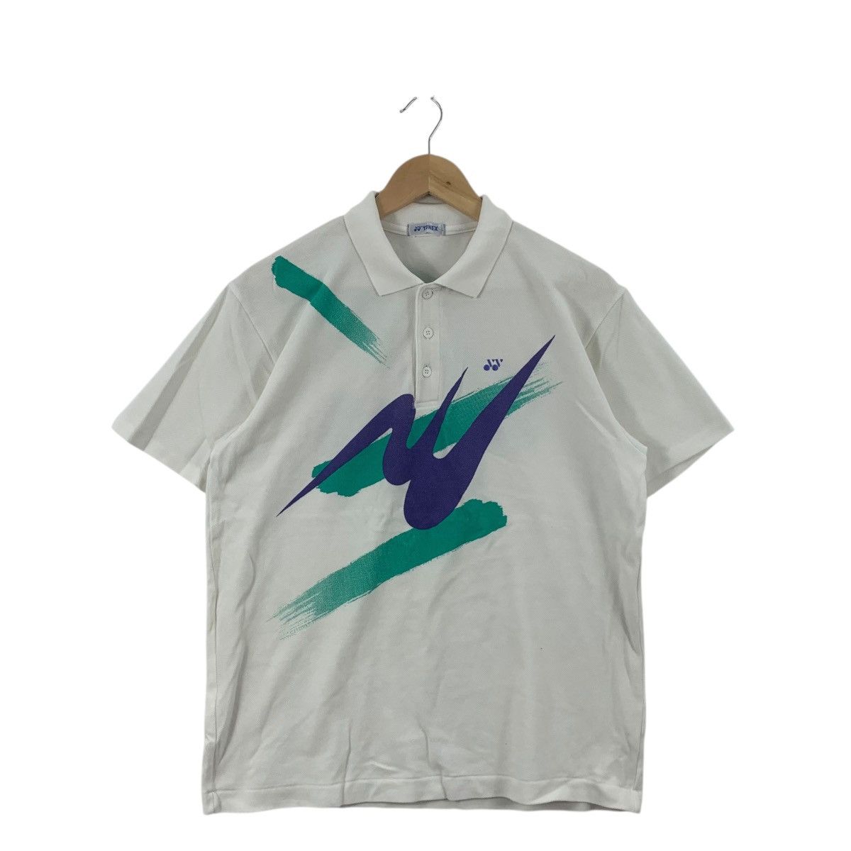 Issey Miyake Vintage ISSEY MIYAKE x YONEX Japan National Team Polo Tee Size US L / EU 52-54 / 3 - 3 Thumbnail