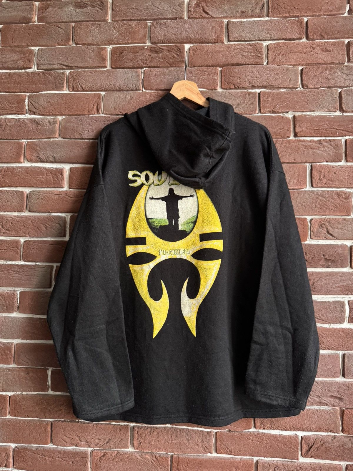 Band Tees Rare Vintage 90s Soulfly Big Head Hoodie numetal sepultura Size US XL / EU 56 / 4 - 2 Thumbnail