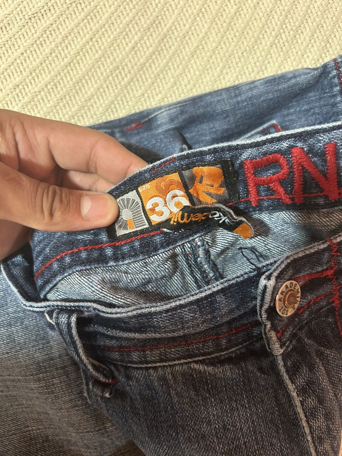 Vintage Vintage y2k Jeans Size US 33 - 3 Thumbnail