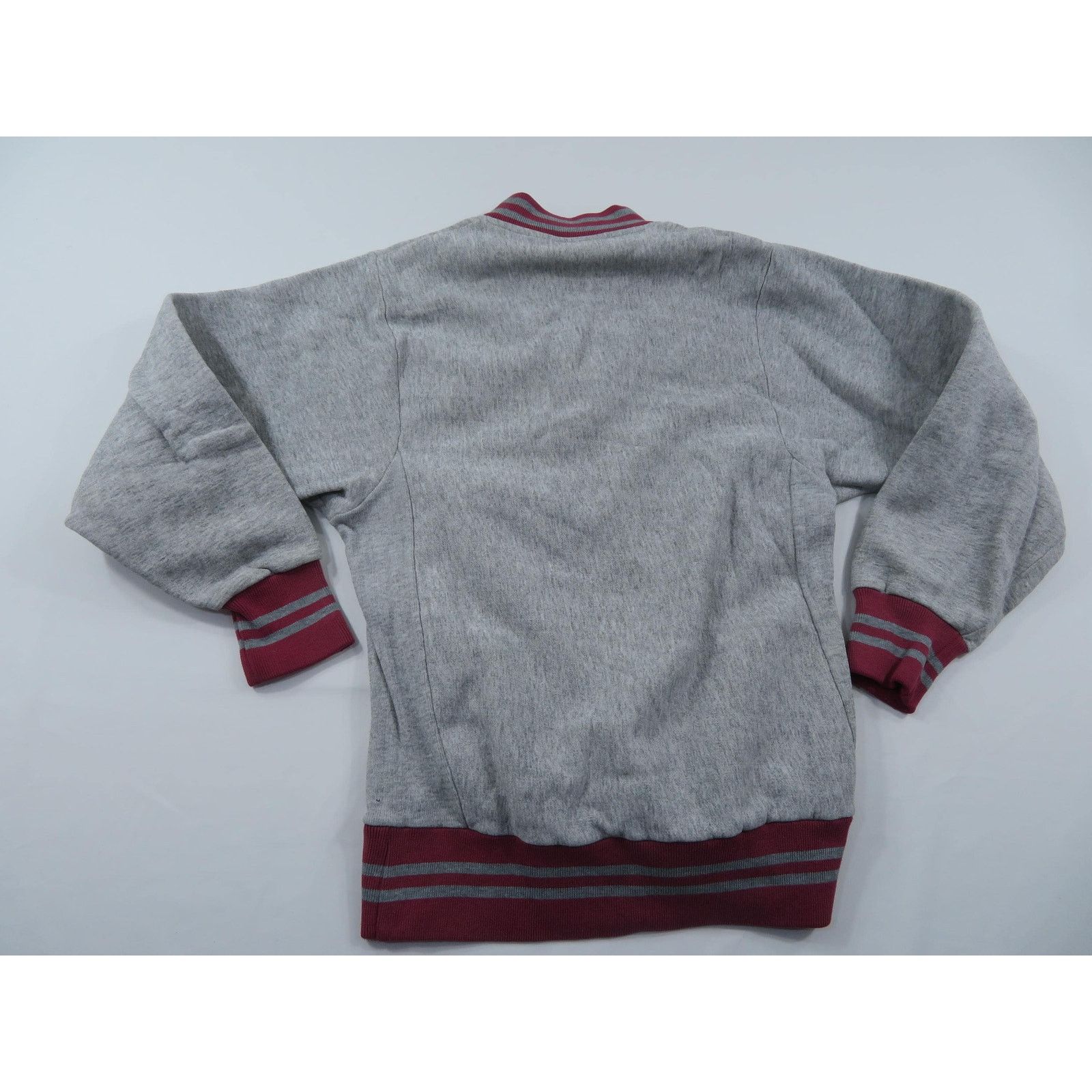 Other Flore Brand Sweatshirt Gray Maroon Henley Collar Sz M-L? 90s Size US L / EU 52-54 / 3 - 2 Thumbnail