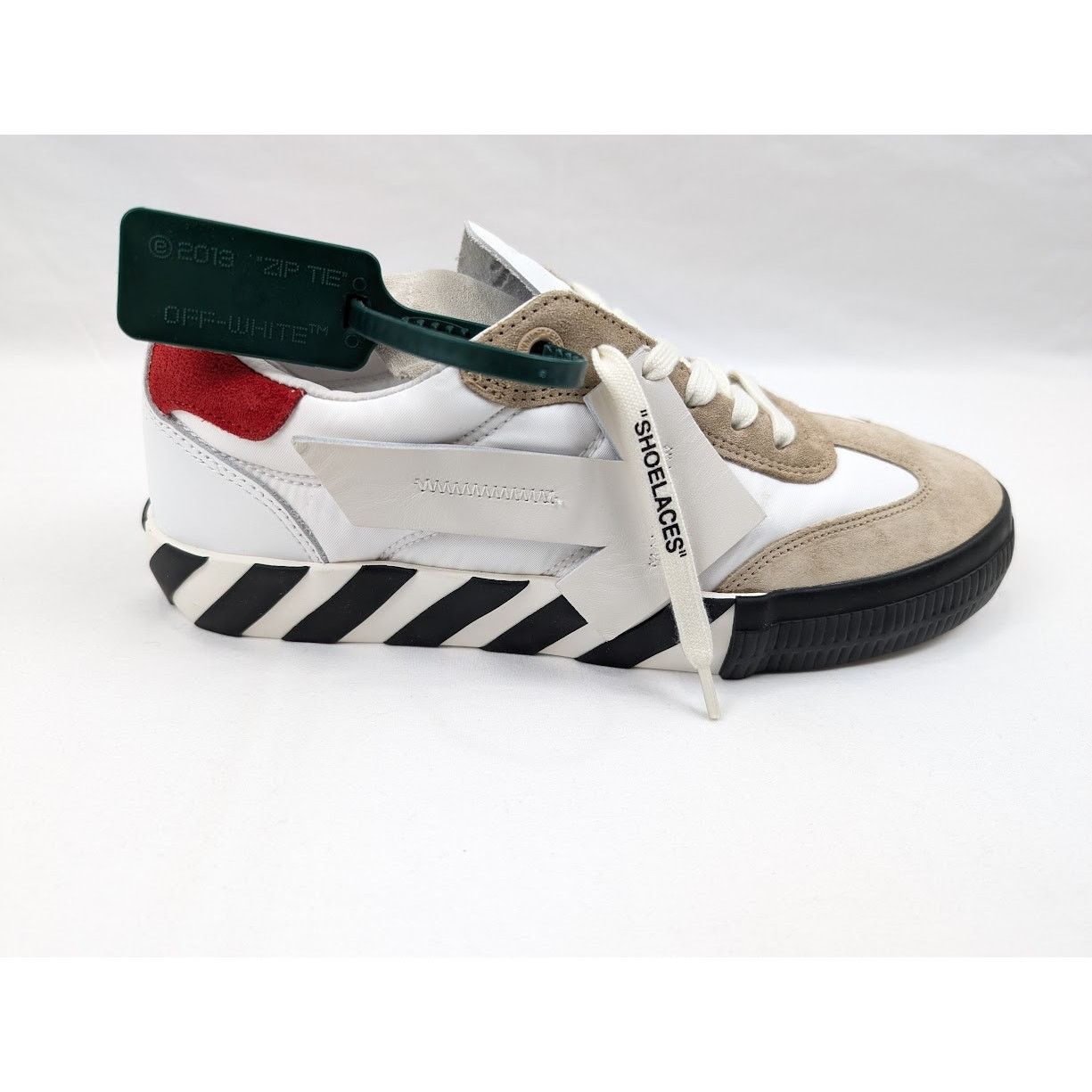 Off-White o1rshd1 New Low Vulcanized Sneakers in White/Beige Size US 8 / EU 41 - 2 Thumbnail