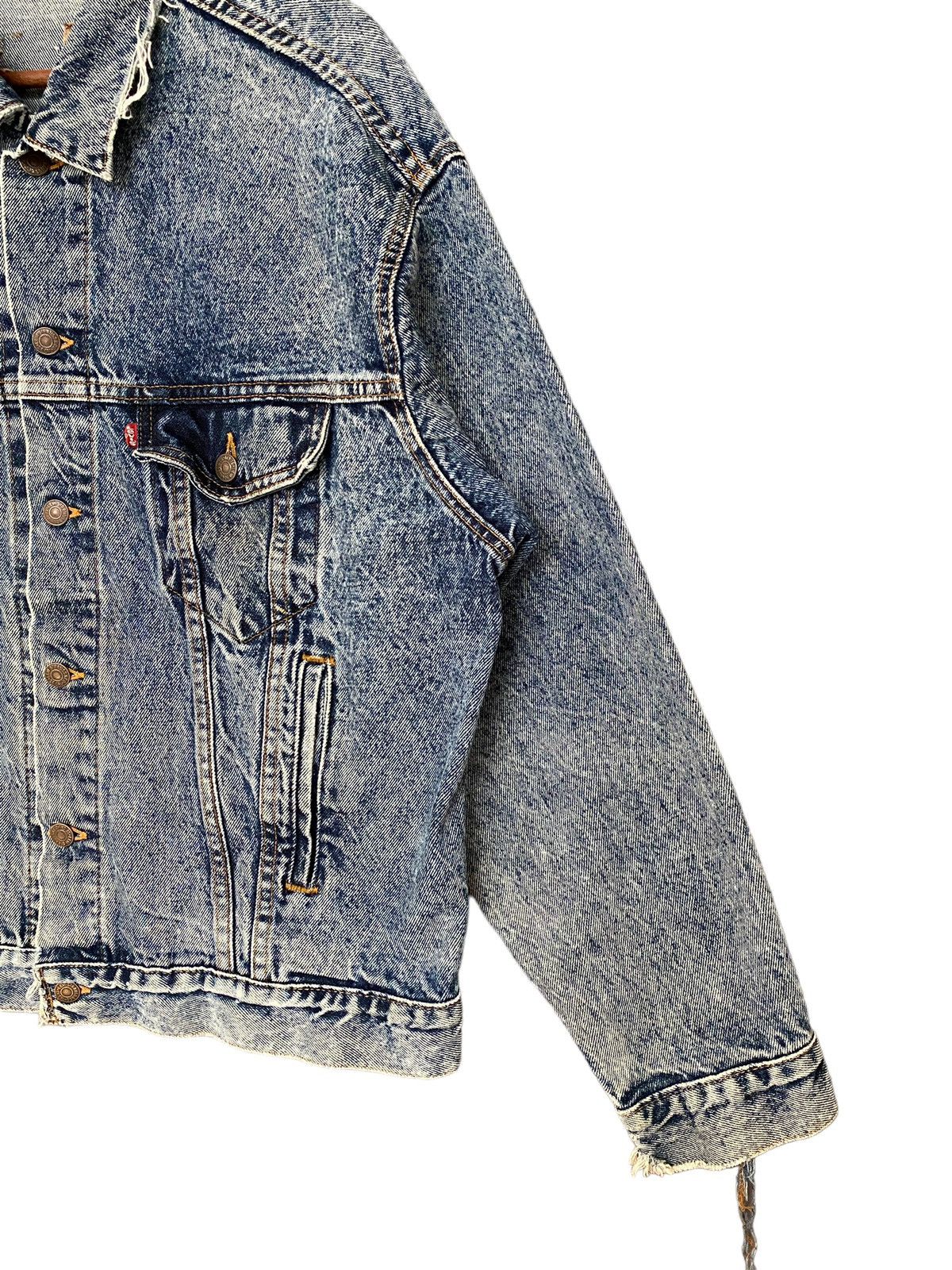Levi's × Vintage Vintage Brand Levis Acid Wash Trucker Denim Jacket 1990s Size US L / EU 52-54 / 3 - 4 Thumbnail
