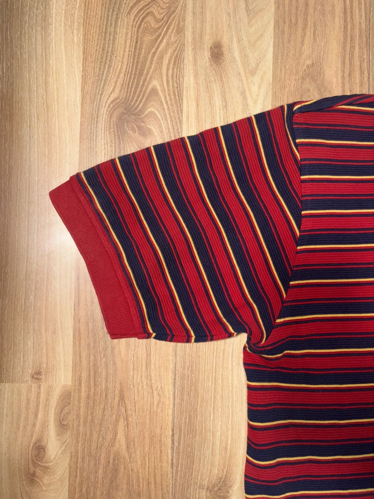 Tommy Hilfiger Vintage 90s Tommy Hilfiger Crest Logo Striped Polo Shirt XL Size US XL / EU 56 / 4 - 4 Thumbnail