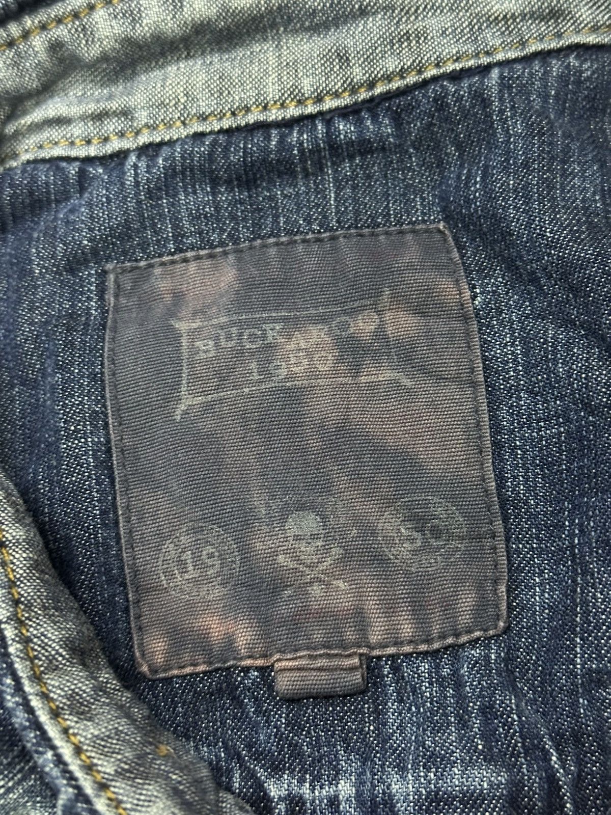 Kapital 00s Distress Style Buckaro Denim Patchwork. Size US L / EU 52-54 / 3 - 9 Thumbnail